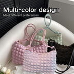 Korean Style Bubble Sling Bag B03140 | Soft Padded Crossbody Bag | Cute & Versatile Travel Shoulder Bag | Beg Murah Cantik 云朵包 泡泡纹 腋下斜挎两用 少女感