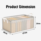 PVC Foldable Storage Box Waterproof Wardrobe Organizer Box Clothes Closet Storage Box