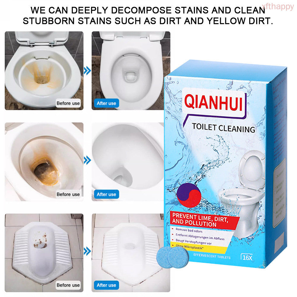 (READYSTOCK) Bathroom Fresheners Effervescent Tablets Odor Free Toilet Deodorizer Tablets For Kitchen 马桶清洁片