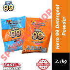 [READY STOCK] HERO 99 Detergent Powder 2.1KG | Powerful Stain Removal | Fresh Scent Laundry Detergent