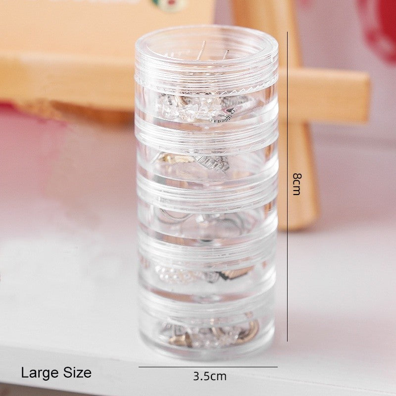 (READYSTOCK) Multilayer Rotating Jewelry Storage Box Jewelry Earrings Ring Plastics Box Jewelry Stand 首饰收纳盒
