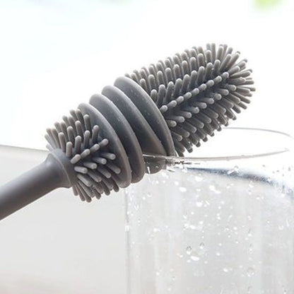 (READYSTOCK) Silicone Cup Washing Brush Long Handle Drink Wineglass Bottle Glass Cup 硅胶杯刷