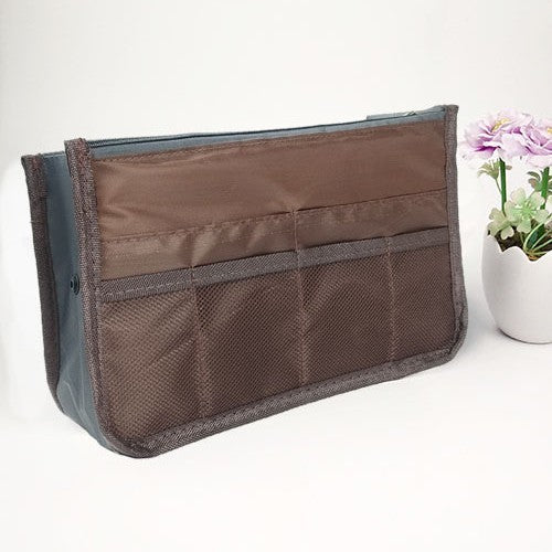 READY STOCK!!! Women's Polyester Handbag Organizer Insert Large Capacity Travel Makeup Storage Bag NF020 手提轻便大容量化妆包
