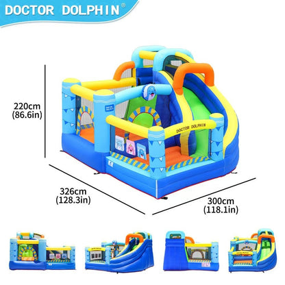 Doctor Dolphin Inflatable Castle | Kids Trampoline & Slide | Indoor Outdoor Bouncy House Playground 充气城堡 | 儿童蹦床滑梯