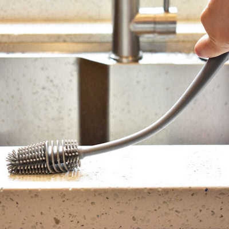 (READYSTOCK) Silicone Cup Washing Brush Long Handle Drink Wineglass Bottle Glass Cup 硅胶杯刷