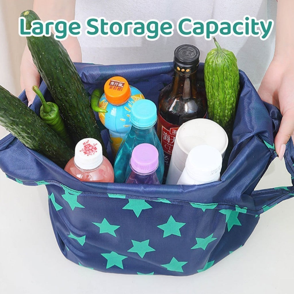 (READYSTOCK) Foldable Shopping Bag Folding Recycle Bag Reusable Custom Waterproof Grocery Bag-N038/N039/N040 环保袋
