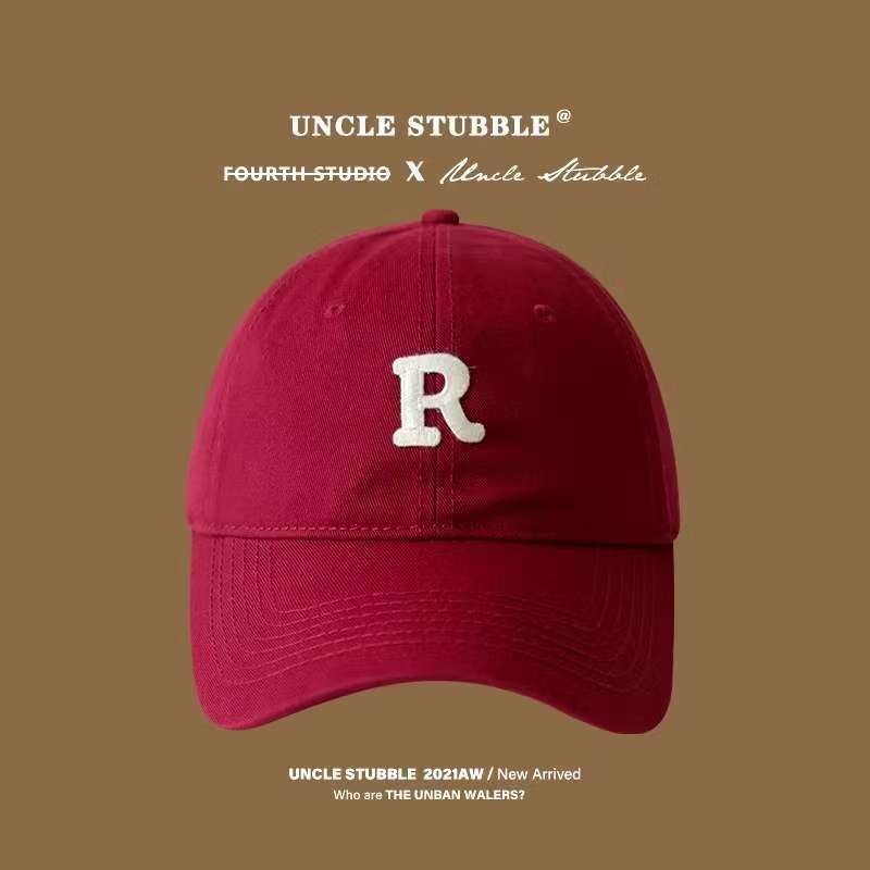 【READY STOCK】Women’s Casual Baseball Cap Letter Embroidery Face-Slimming Wide Brim Stylish & Versatile-Caps 1050