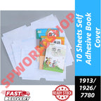 【10-Sheets】Self Adhesive Book Cover Wrapping Exercise Book Wrapper / Pembalut Buku #Book Cover #包书纸 #1913 #1926 #7780