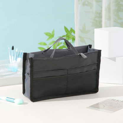 READY STOCK!!! Women's Polyester Handbag Organizer Insert Large Capacity Travel Makeup Storage Bag NF020 手提轻便大容量化妆包