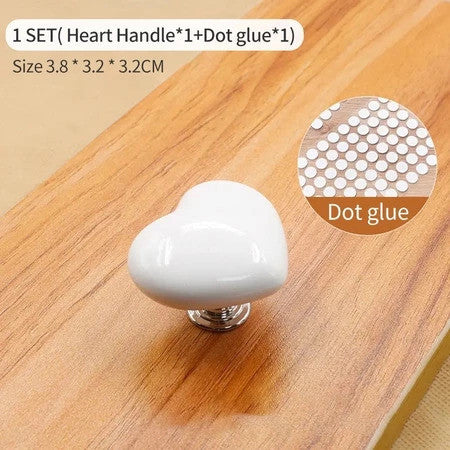 (READYSTOCK) Color Heart Shaped Toilet Press Creative Toilet Sink Button  Fashion Love Heart Button 彩色爱心马桶冲水按钮