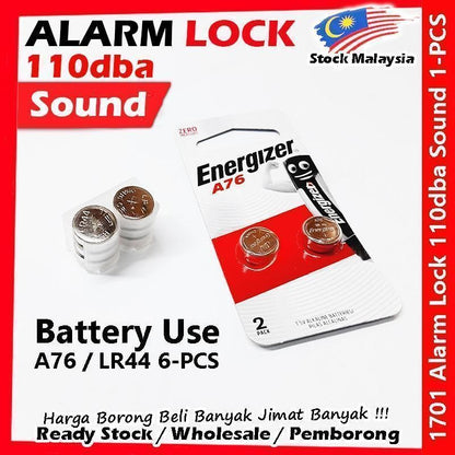 Alarm Lock Security Lock Anti-Theft Siren Alarm Padlock Door / Motorcycle / Bike Bicycle / Car Kunci Berbunyi #防盗警报锁1701