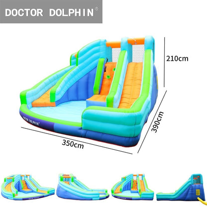 Doctor Dolphin Inflatable Castle | Kids Trampoline & Slide | Indoor Outdoor Bouncy House Playground 充气城堡 | 儿童蹦床滑梯