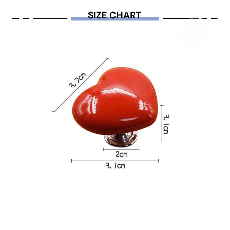 (READYSTOCK) Color Heart Shaped Toilet Press Creative Toilet Sink Button  Fashion Love Heart Button 彩色爱心马桶冲水按钮
