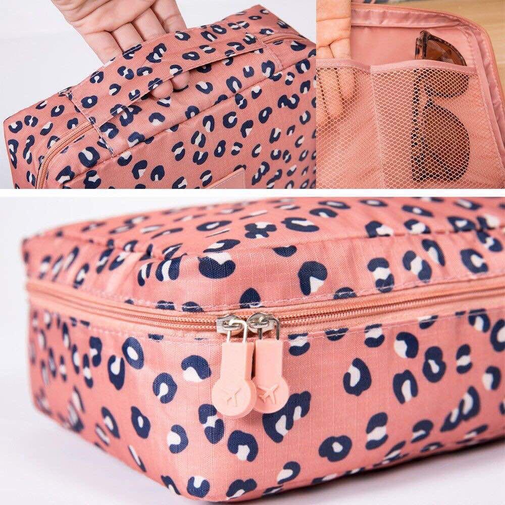READY STOCK Polyester Cosmetic Bag Make Up bag kits Storage Travel Wash pouch Travel Cosmetic Make Up bag NF028 防水化妆品收纳包