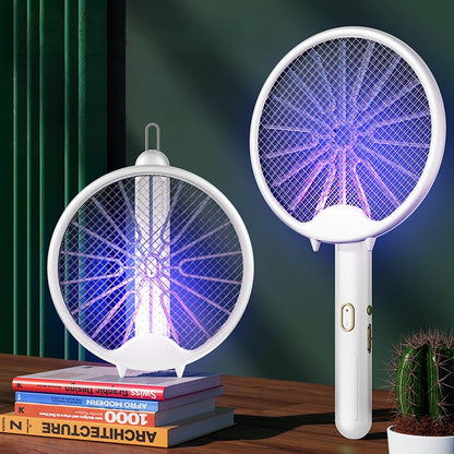 READY STOCK‼️ Foldable Electric Mosquito Racket | Rechargeable Mosquito Swatter | High Voltage  可折叠电蚊拍 | 充电式灭蚊拍
