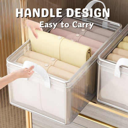 PVC Foldable Storage Box Waterproof Wardrobe Organizer Box Clothes Closet Storage Box