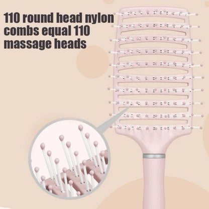 Comb Curved Vent Fluffy Hair Curly Hair Massage Ribs Comb Styling 马卡龙大弯蓬松梳子 头皮按摩梳卷发造型梳弧形十排骨梳子