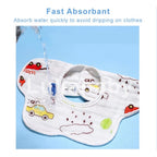 READY STOCK!!! Baby Kids Towel Baby Cotton Toddler 8 Layer Saliva Towel Ins Fesyen Baby Bib With Button Bibik WW0848i