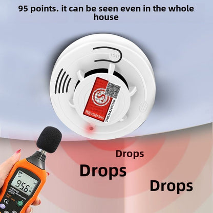 Standalone Smoke & Fire Alarm – Photoelectric Sensor, Wireless, Long Battery Life, Ideal for Home Protection 火灾探测警报器