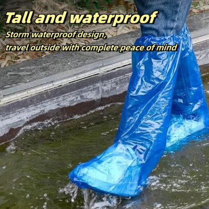READY STOCK!! Disposable Rain Shoe Cover Waterproof Non Slip Transparent Plastic Rain-Proof Foot Cover 鞋套