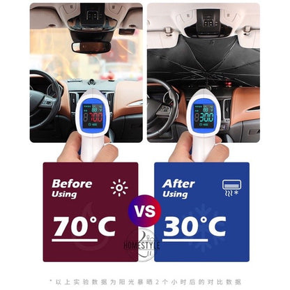 (READYSTOCK) Sun Shade Reflector Umbrella Car Front Windshield Sun UV Rays Umbrella 汽车遮阳伞