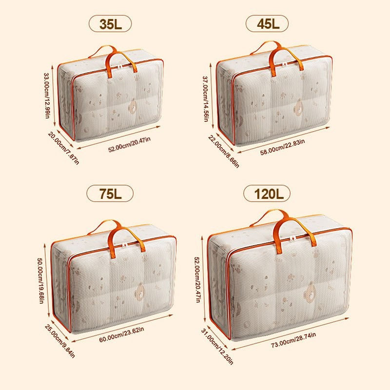 (READYSTOCK) PVC Transparent Storage Bag Waterproof Beg  Quilt Storage Bag Moving Packing Bag Blanket Storage PVC透明收纳袋