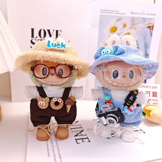 READY STOCK!!!Labubu  Filled Doll Clothes Cos Gift Mini Jumpsuits For Labubu Macaron Clothes Doll+Clothes Labubu公仔专用服饰