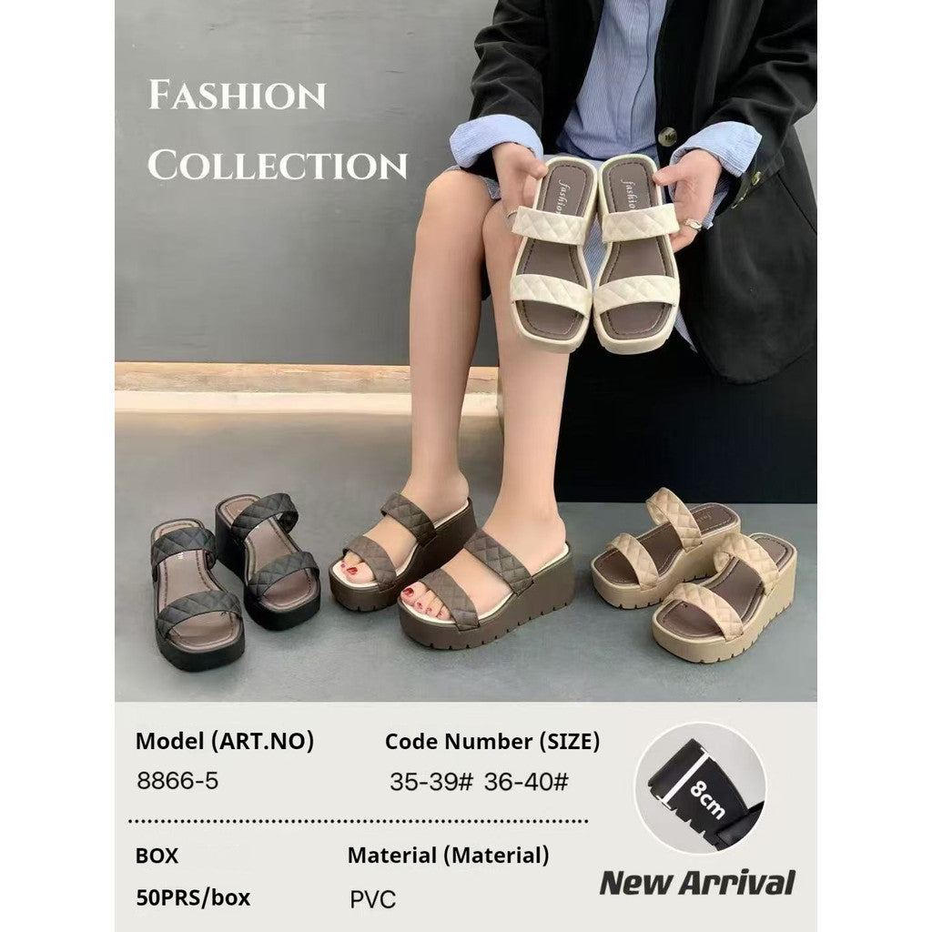 READY STOCK!!!Women's Shoes  Sandal Kasut Perempuan Selipar Casual Muslimah Style 8866-5