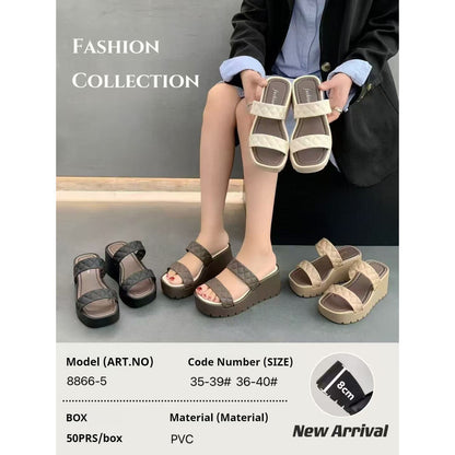 READY STOCK!!!Women's Shoes  Sandal Kasut Perempuan Selipar Casual Muslimah Style 8866-5