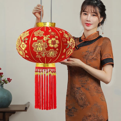 【买一送一】2025新款荣华富贵大红灯笼户外阳台别墅大门口一对过新年春节装饰