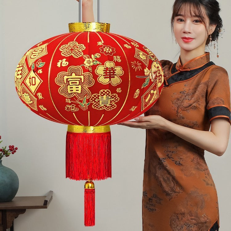 【买一送一】2025新款荣华富贵大红灯笼户外阳台别墅大门口一对过新年春节装饰