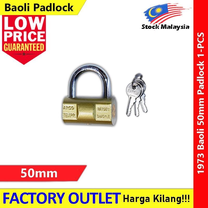 Baoli Lock Heavy Duty Hammer Iron Padlock Lock Baoli Baresi Italy Security Pad Lock Mangga Pintu VIRO 重型锤铁挂锁 排锁 锁头