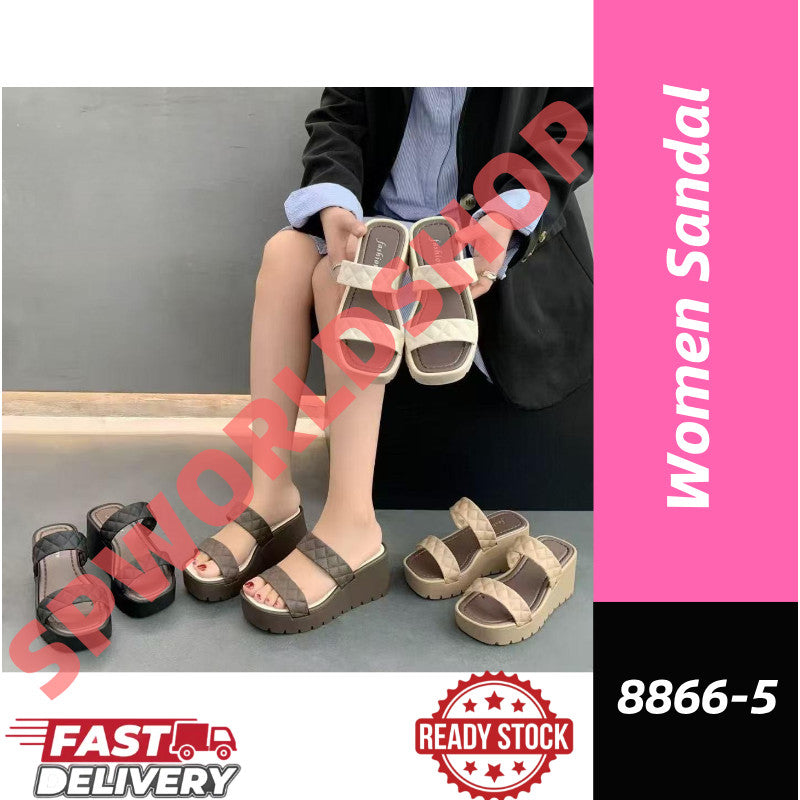 READY STOCK!!!Women's Shoes  Sandal Kasut Perempuan Selipar Casual Muslimah Style 8866-5