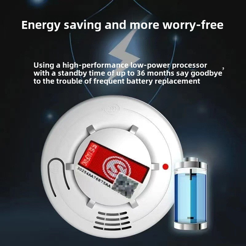 Standalone Smoke & Fire Alarm – Photoelectric Sensor, Wireless, Long Battery Life, Ideal for Home Protection 火灾探测警报器