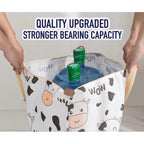 (READYSTOCK) Large Capacity Non Woven  Clothes Storage Bag Handle Wear Resistant Exquisite Pattern Waterproof 衣物收纳袋