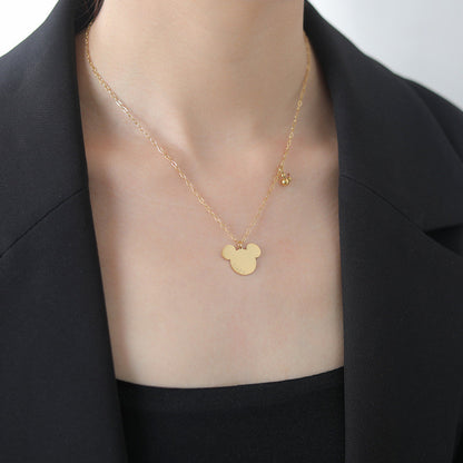 (READYSTOCK) Necklace Korean Love Heart Simple Gold Sliver Chain Fashion Women Jewelry Gift Bear Choker-NLR000 韩系爱心项链