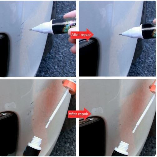 (READYSTOCK) Car Coat Paint Pen Touch Up Clear Scratches Fix It Repair Pro Remover Tool 12ml 汽车划痕修复补漆笔 透明修补漆 | 轻松修复刮痕
