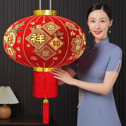 【买一送一】2025新款荣华富贵大红灯笼户外阳台别墅大门口一对过新年春节装饰