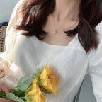 (READYSTOCK) Necklace Korean Love Heart Simple Gold Sliver Chain Fashion Women Jewelry Gift Bear Choker-NLR000 韩系爱心项链