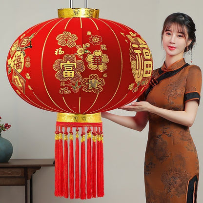 【买一送一】2025新款荣华富贵大红灯笼户外阳台别墅大门口一对过新年春节装饰