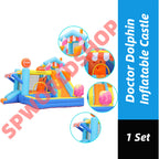 Doctor Dolphin Inflatable Castle | Kids Trampoline & Slide | Indoor Outdoor Bouncy House Playground 充气城堡 | 儿童蹦床滑梯