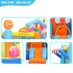 Doctor Dolphin Inflatable Castle | Kids Trampoline & Slide | Indoor Outdoor Bouncy House Playground 充气城堡 | 儿童蹦床滑梯