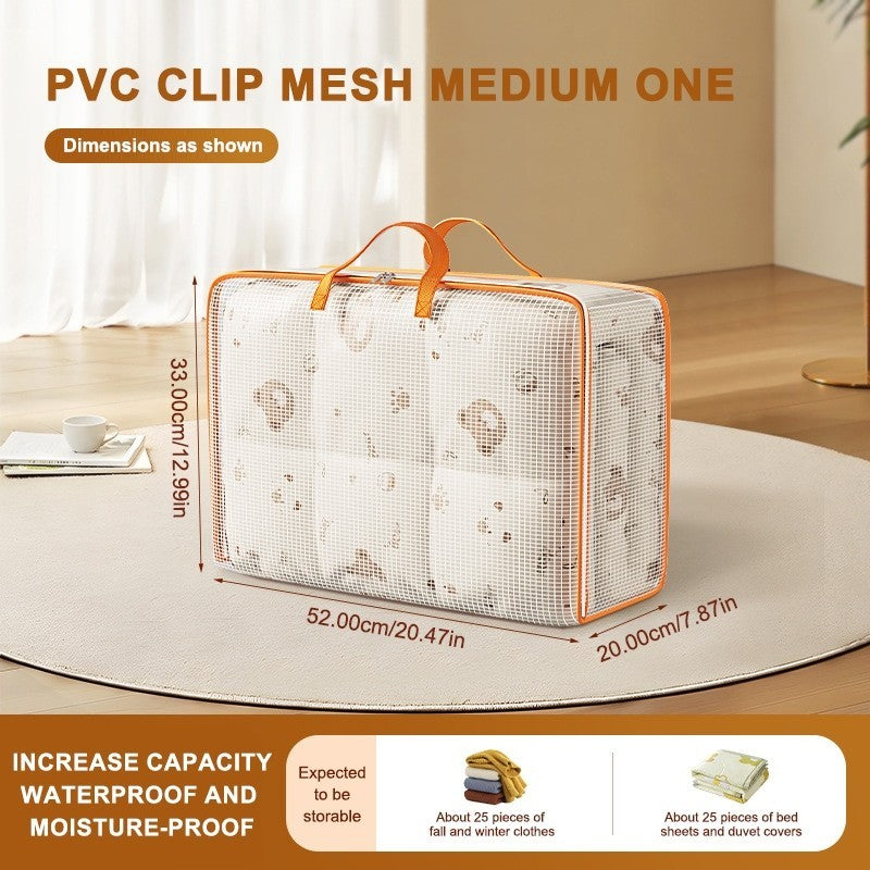 (READYSTOCK) PVC Transparent Storage Bag Waterproof Beg  Quilt Storage Bag Moving Packing Bag Blanket Storage PVC透明收纳袋