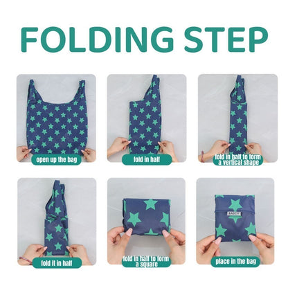 (READYSTOCK) Foldable Shopping Bag Folding Recycle Bag Reusable Custom Waterproof Grocery Bag-N038/N039/N040 环保袋