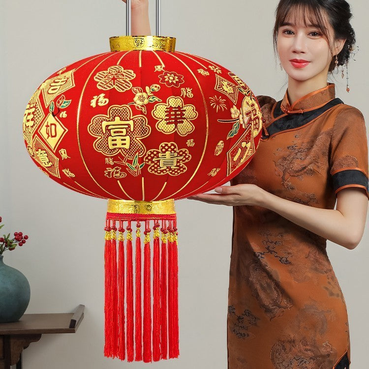 【买一送一】2025新款荣华富贵大红灯笼户外阳台别墅大门口一对过新年春节装饰
