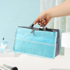 READY STOCK!!! Women's Polyester Handbag Organizer Insert Large Capacity Travel Makeup Storage Bag NF020 手提轻便大容量化妆包