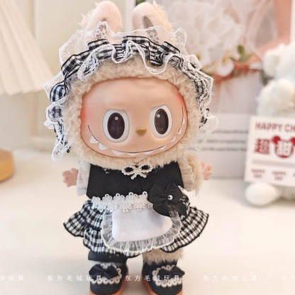 READY STOCK!!!Labubu  Filled Doll Clothes Cos Gift Mini Jumpsuits For Labubu Macaron Clothes Doll+Clothes Labubu公仔专用服饰