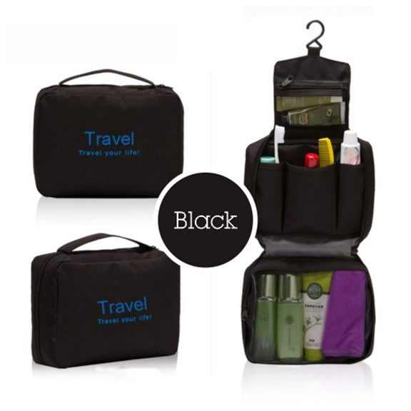 READY STOCK!!! Stylish Travel Makeup & Toiletry Bag Multifunctional Organizer Pouch NF030 挂钩式手提洗漱用品化妆包