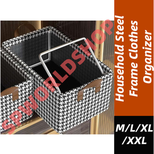 (READYSTOCK) Household Steel Frame Clothes Organizer Tshirt Organizer Storage Closet Organizer 衣物收纳架