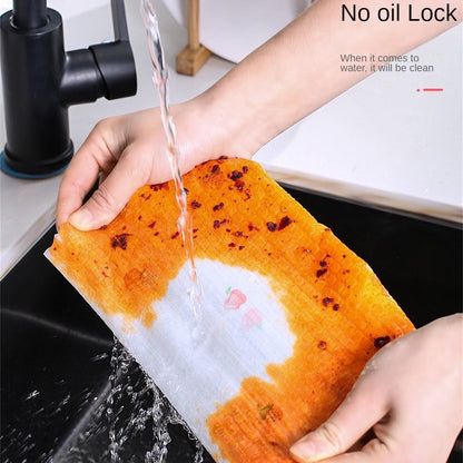 READY STOCK!!! Disposable Kitchen Cleaning Wipes 100/50 Pcs/Roll | OilAbsorbing Thickened Dishcloths | 多功能厨房一次性吸油抹布 清洁湿巾